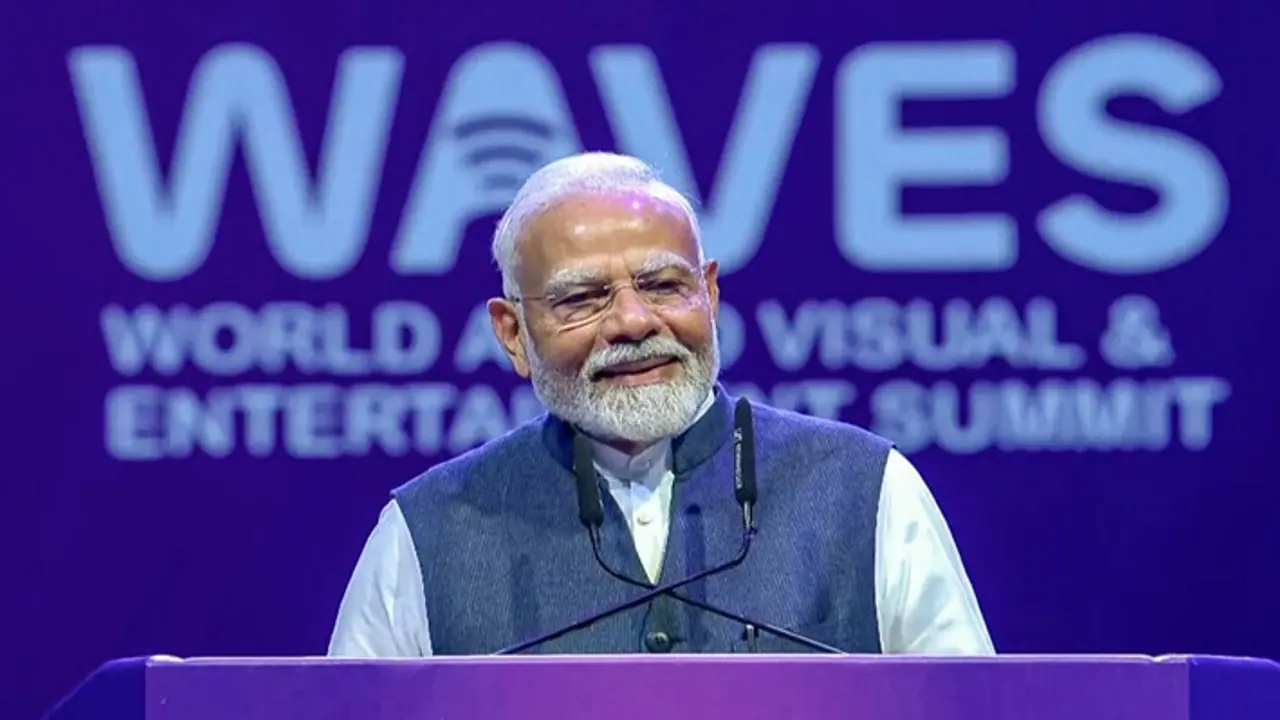 PM Modi inaugurates WAVES 2025 PM Modi inaugurates WAVES 2025