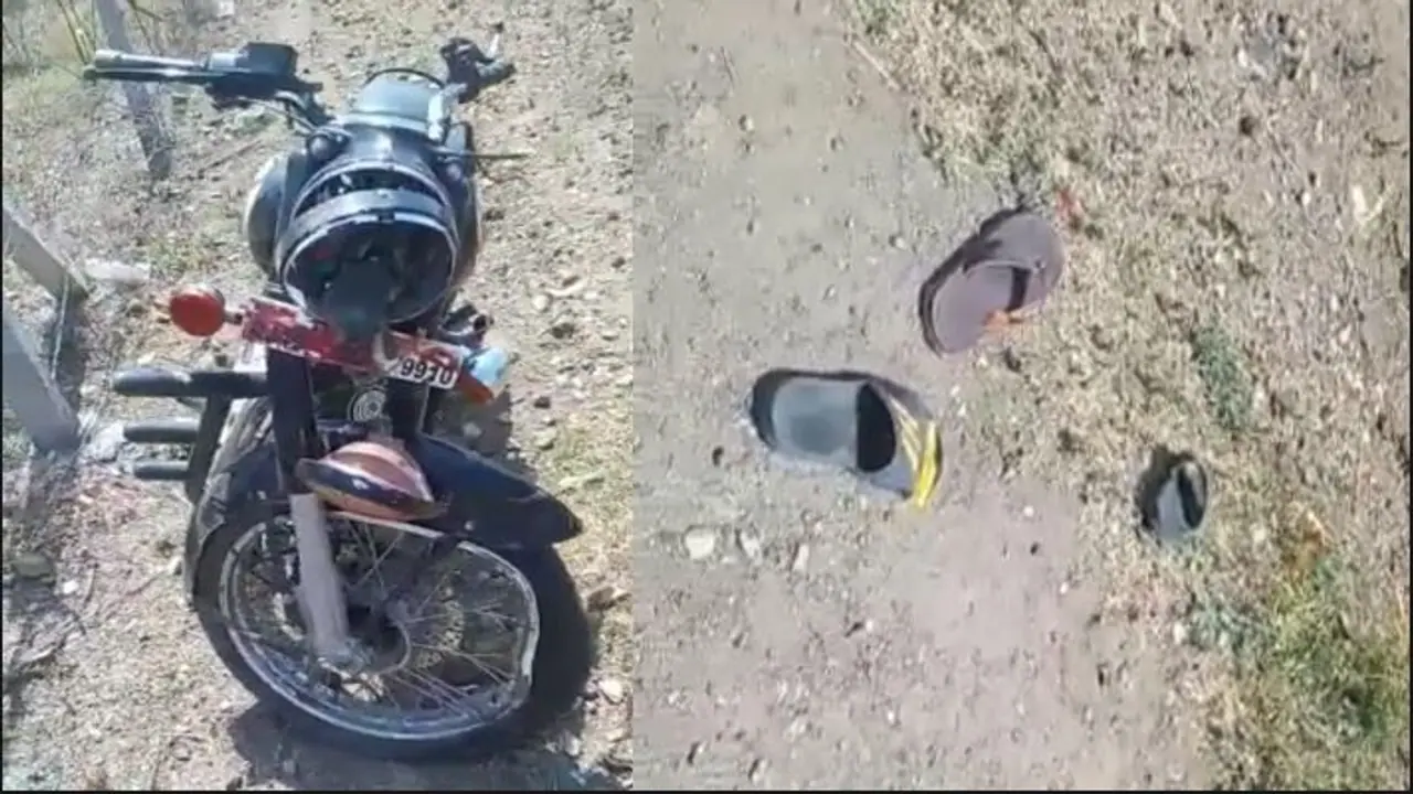 bike collides with truck