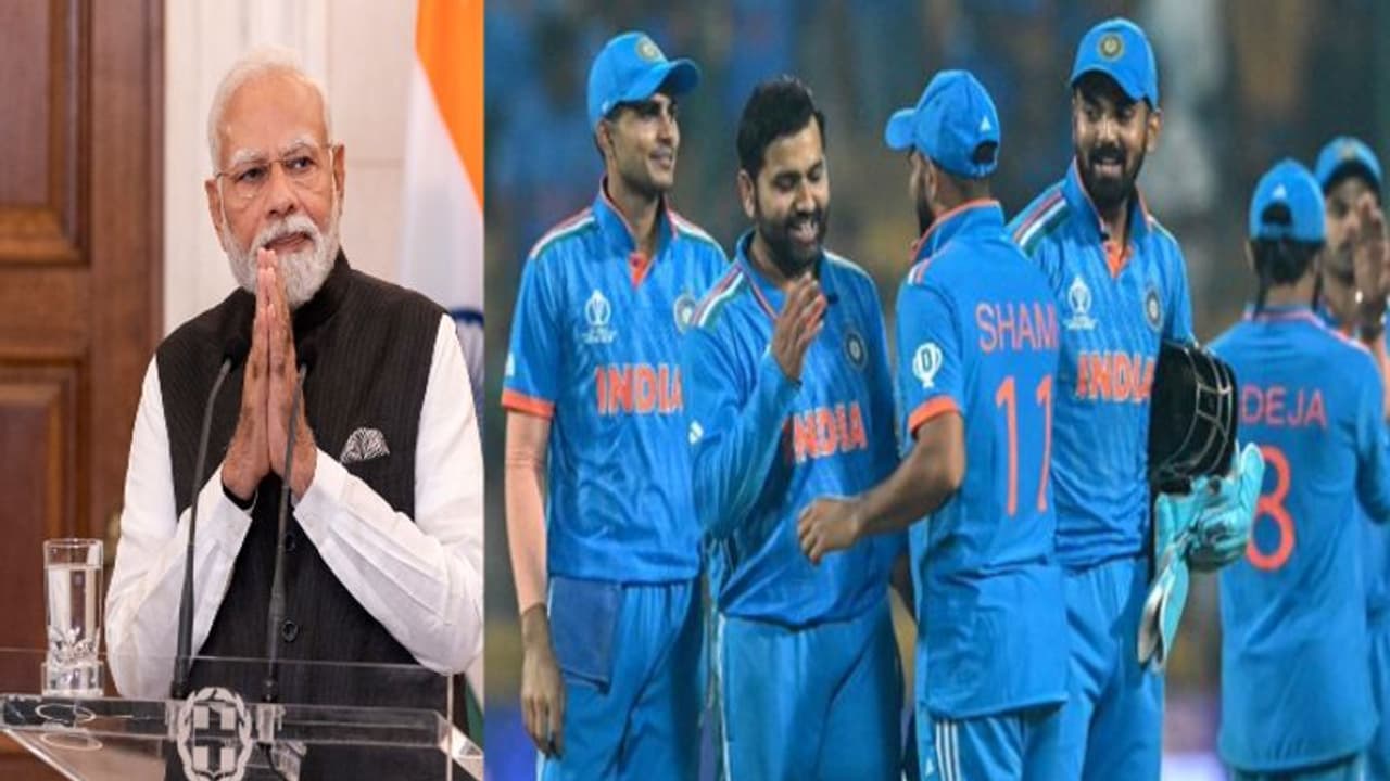 Team India and PM Modi Team India and PM Modi
