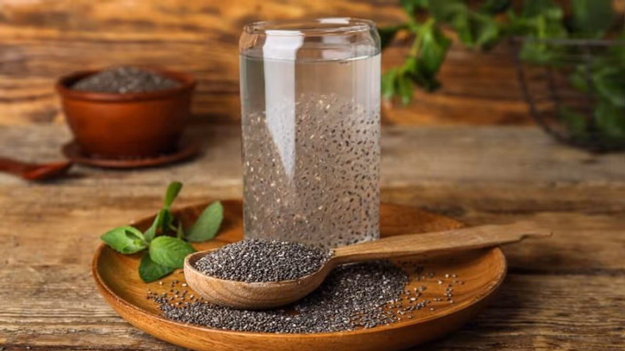 chia seeds soaked water
