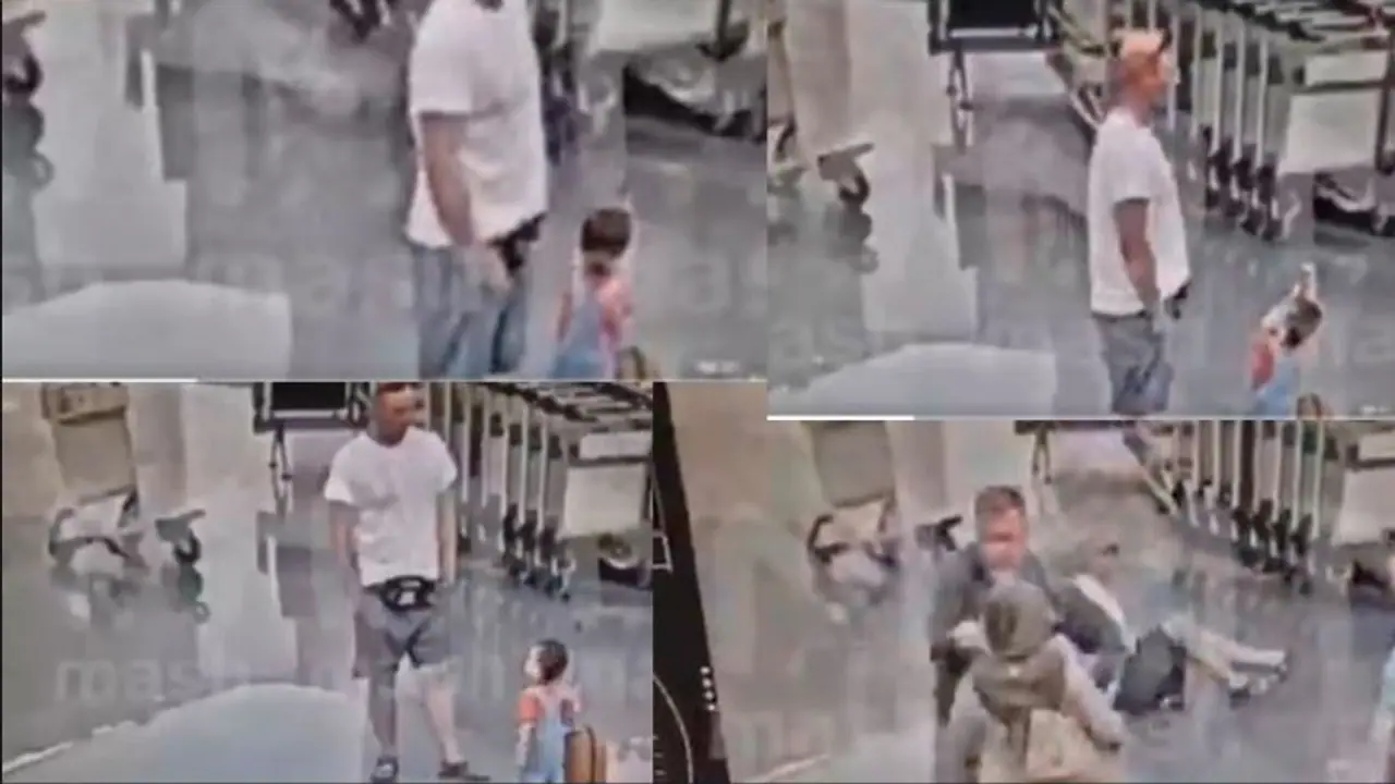 Man Throws Baby to Ground at Russian Airport