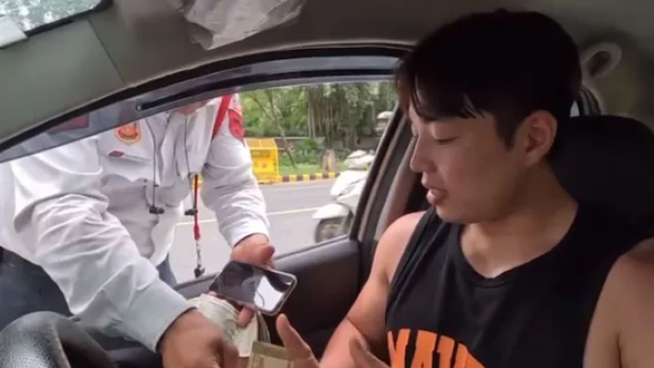 Korean man challan Korean man challan