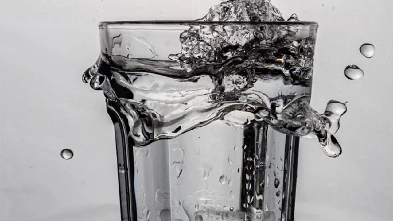 Water glass photo