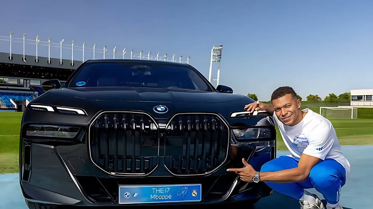 Mbappe with BMW Mbappe with BMW