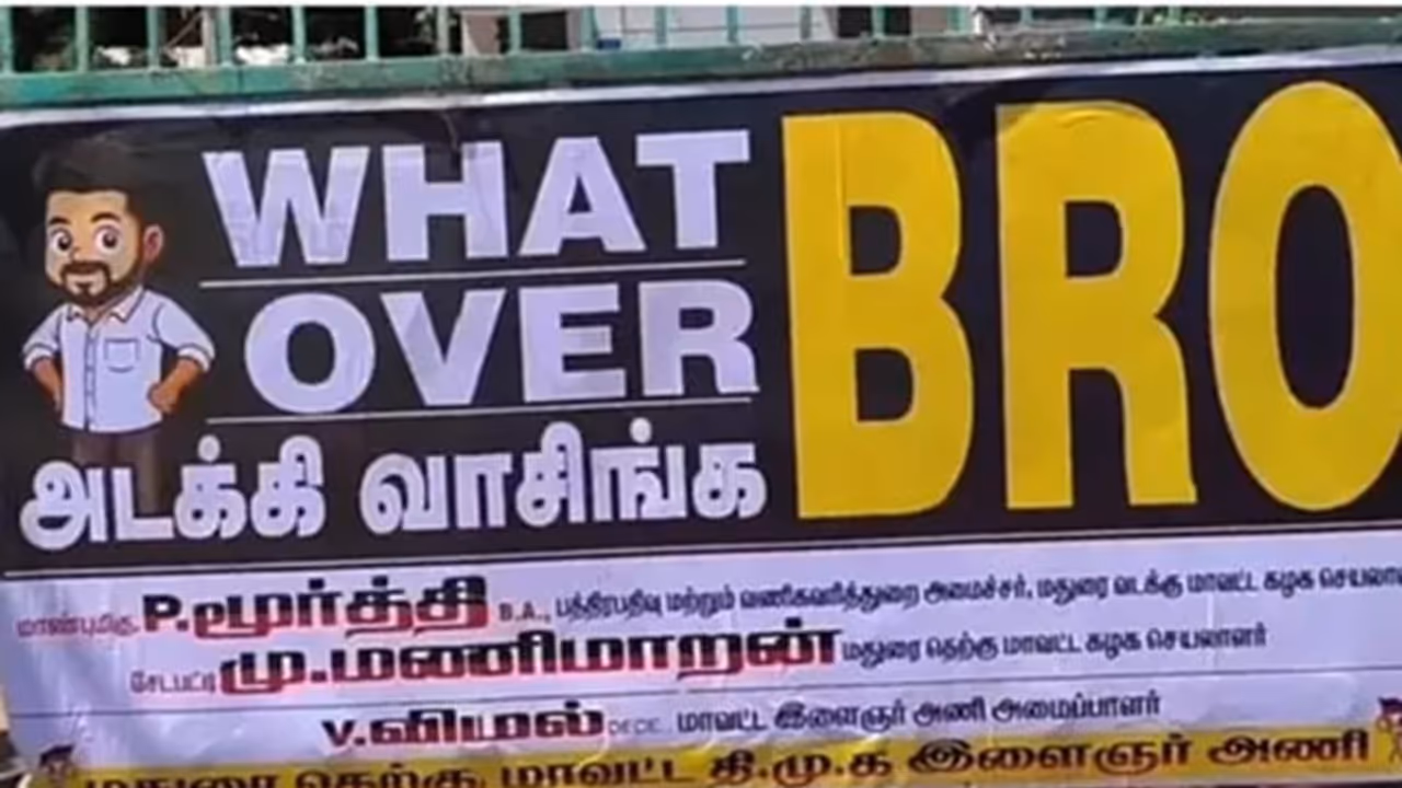 Why bro Over Bro poster in Madurai Why bro Over Bro poster in Madurai