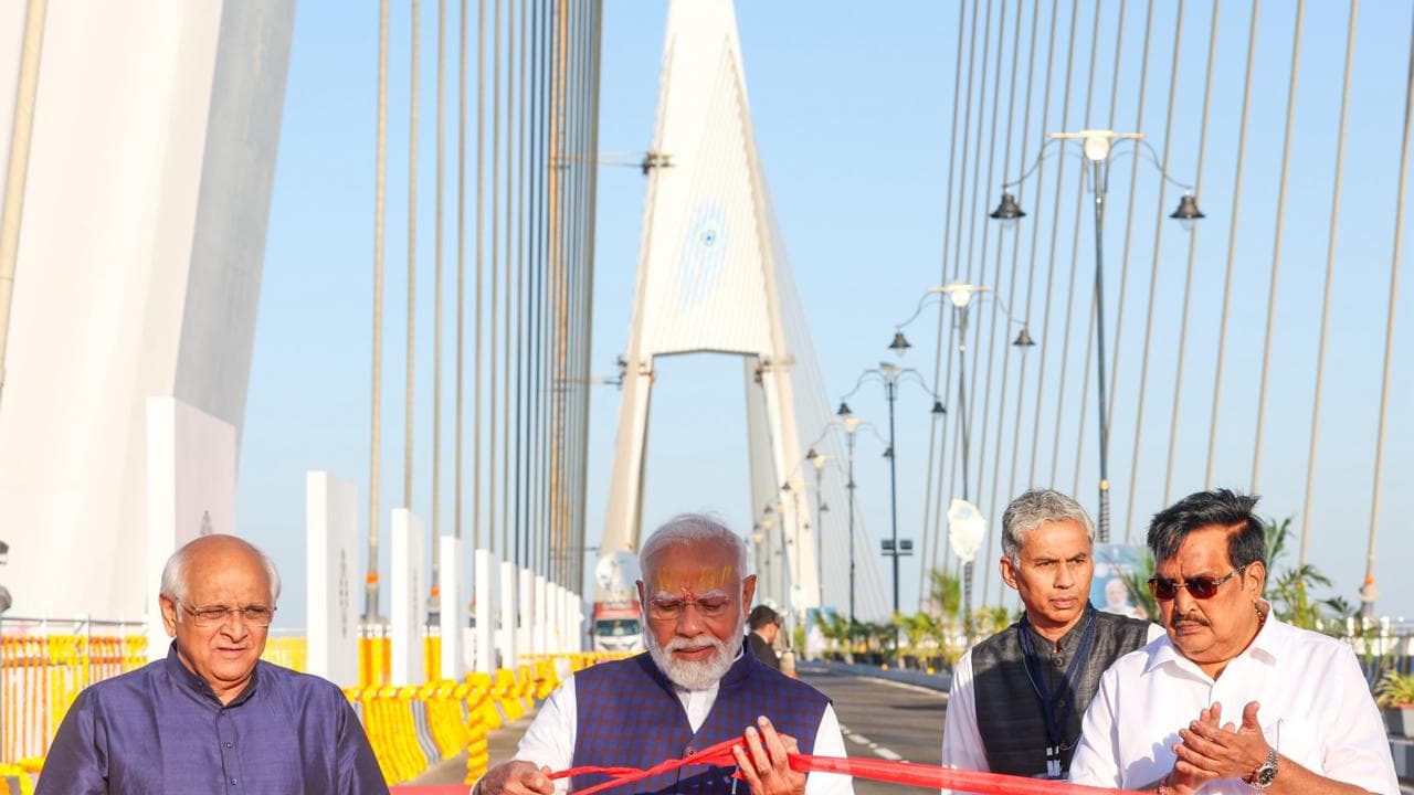 Lord Krishna wrote his Bhagya Sudarshan Setu pm Modi targets Congress bsm Lord Krishna wrote his Bhagya Sudarshan Setu pm Modi targets Congress bsm