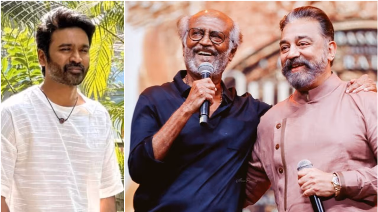 Dhanush Rajinikanth Kamal Haasan Dhanush Rajinikanth Kamal Haasan