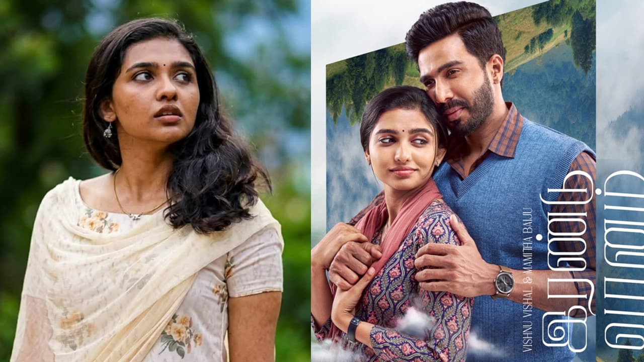 Irandu Vaanam Mamitha Baiju, Vishnu Vishal Irandu Vaanam Mamitha Baiju, Vishnu Vishal