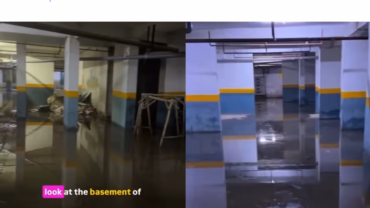 Noida Woman Questions Rs 30,000 Rent After Society Basement Floods Noida Woman Questions Rs 30,000 Rent After Society Basement Floods