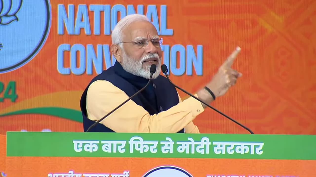 Win everyones trust in the next 100 days PM Modis tips for winning the Lok Sabha polls to BJP workers bsm