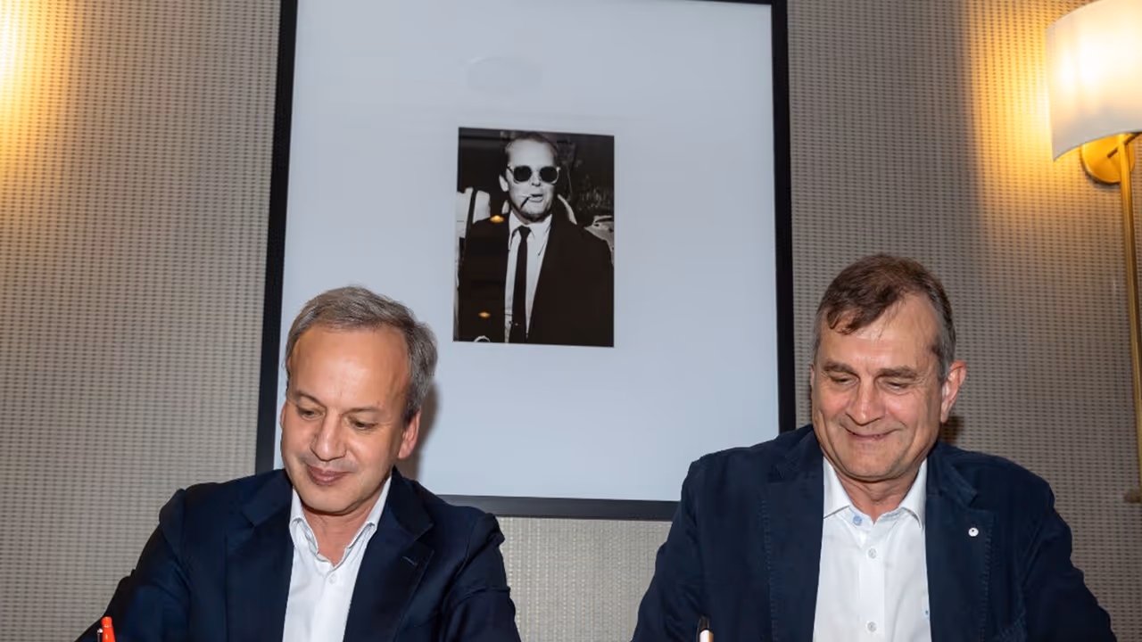 FIDE president Arkady Dvorkovich and CEO Norway Chess Kjell Madland (Photo: Norway Chess)