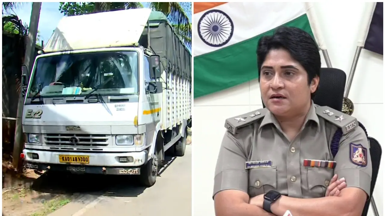 Truck robbery attempt Mandya Truck robbery attempt Mandya