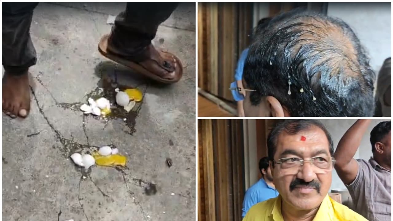 BJP MLA BP Harish egged BJP MLA BP Harish egged