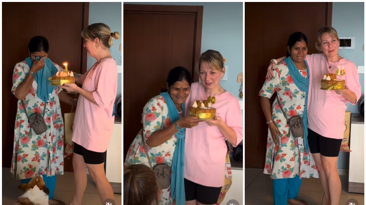 Russian Expat Yana Surprises Nanny Savita Russian Expat Yana Surprises Nanny Savita