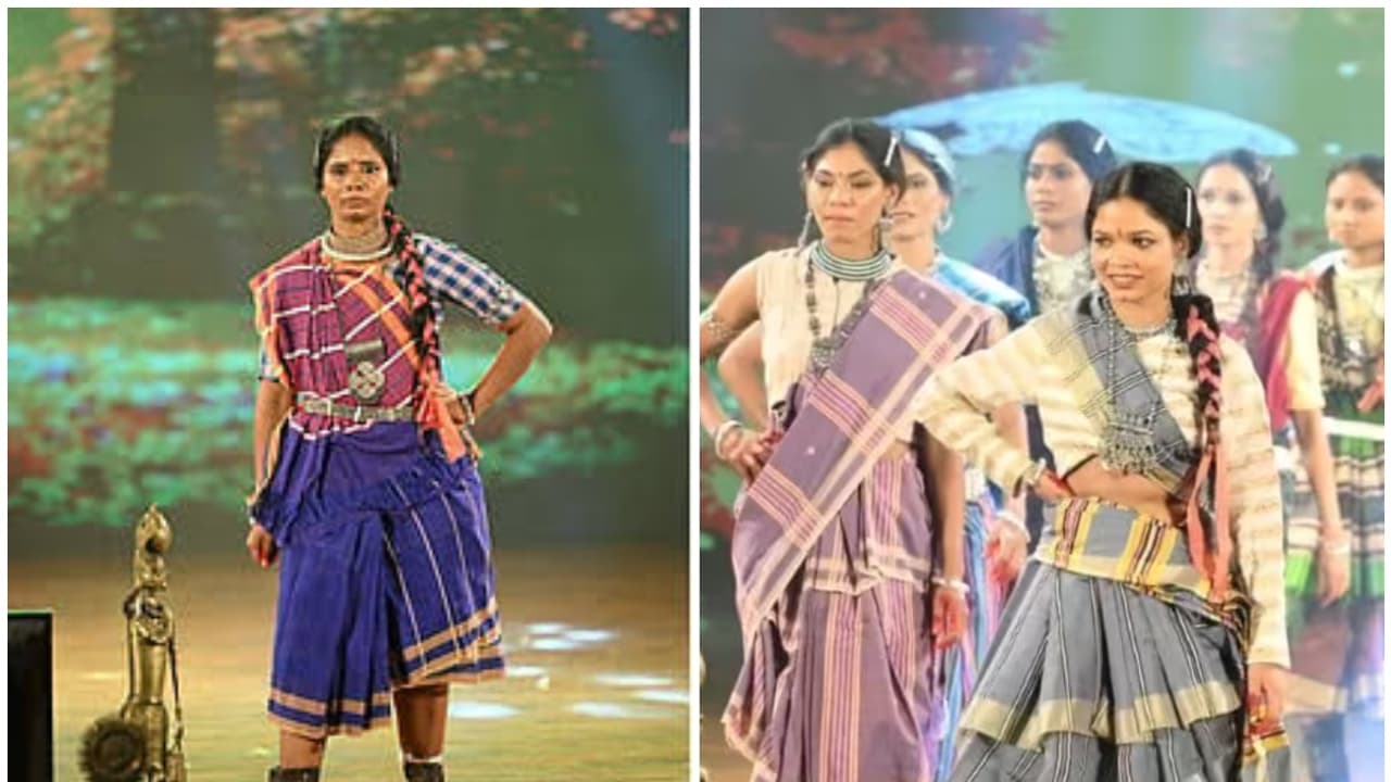 Surrendered women Maoists fashion show Surrendered women Maoists fashion show