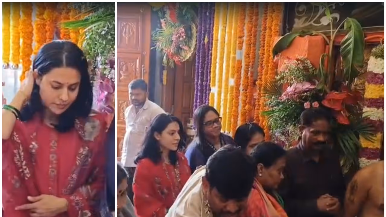 Ranya Rao Visits Hasanamba Temple Ranya Rao Visits Hasanamba Temple