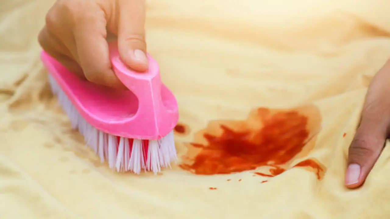 Stain on cloth Stain on cloth