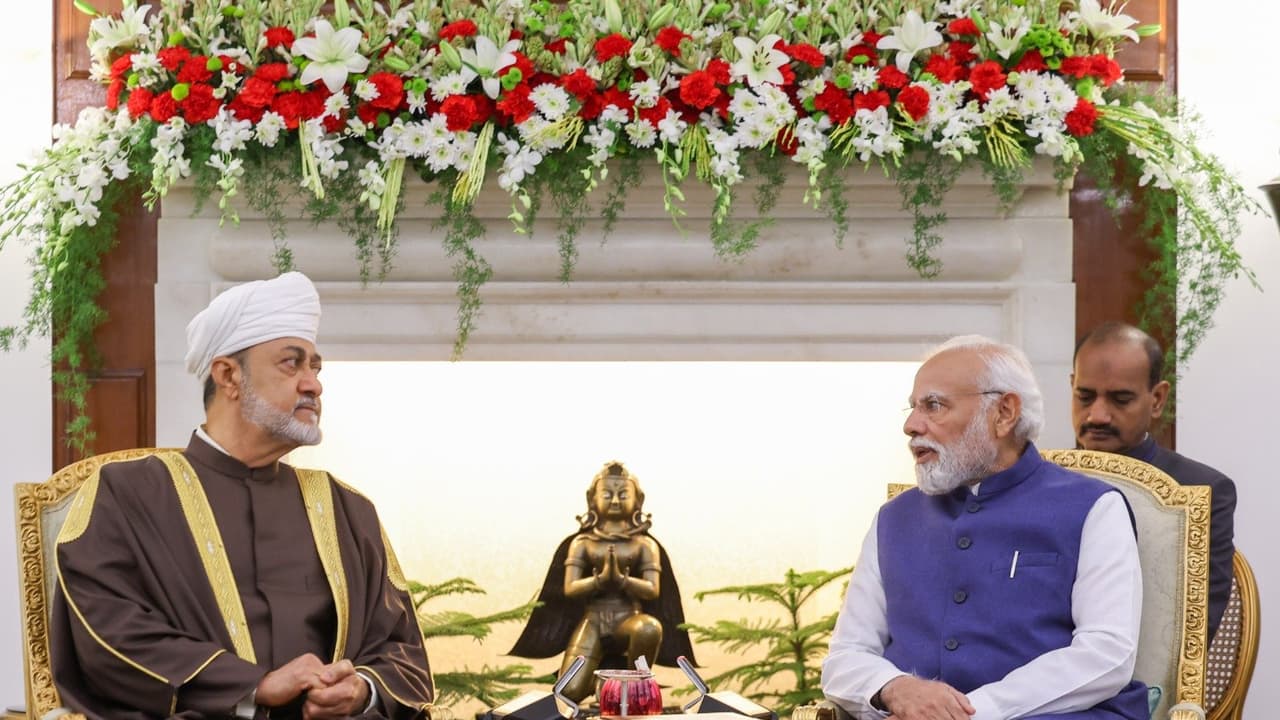 Oman Sultan and PM Modi Oman Sultan and PM Modi