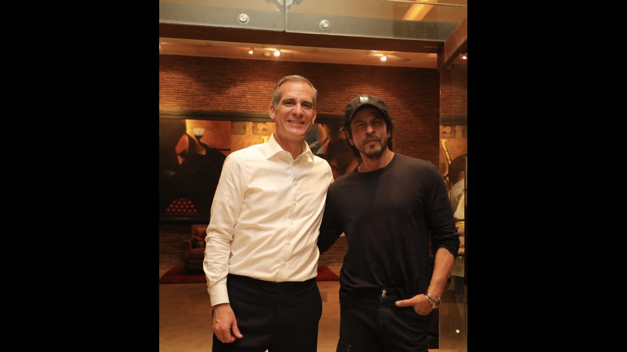 US Ambassador Eric Garcetti meet Shah Rukh Khan