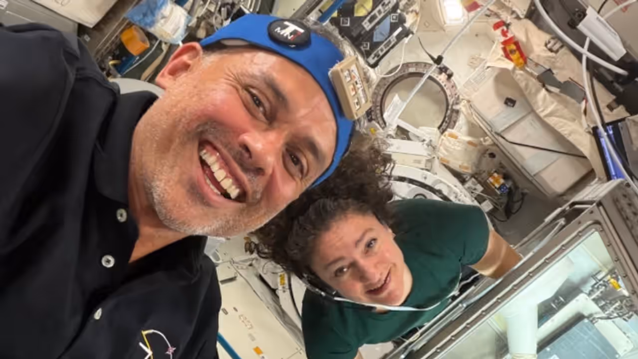Anil Menon Completes First Spacewalk Anil Menon Completes First Spacewalk