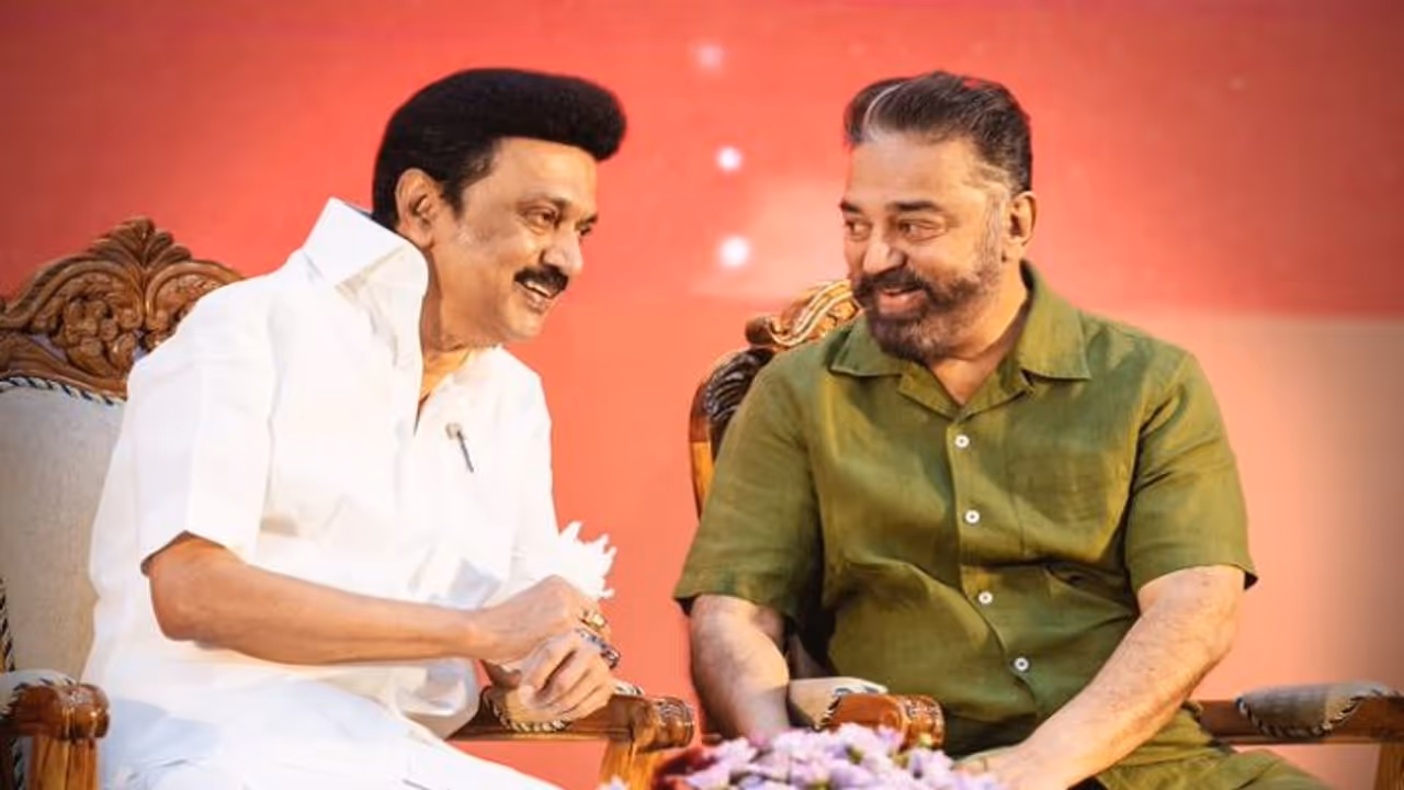 MK Stalin and Kamal Haasan 