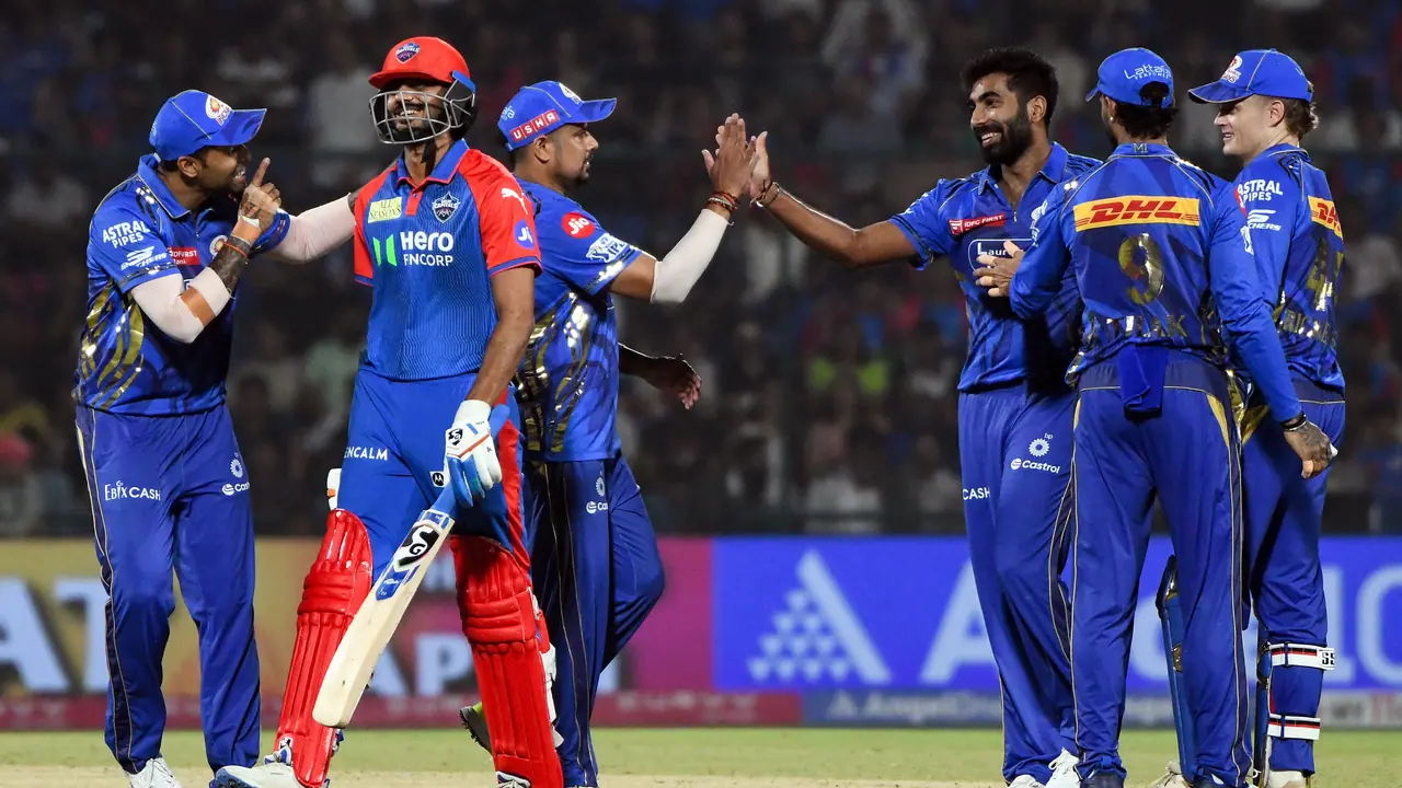 Delhi Capitals and Mumbai Indians