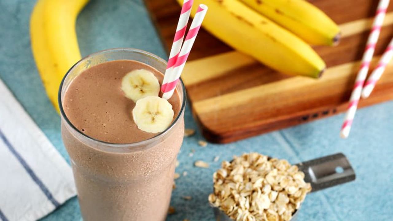chocolate banana oats smoothie recipe