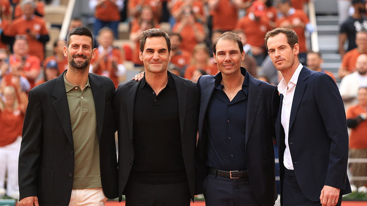 Novak Djokovic, Roger Federer, Rafael Nadal, and Andy Murray