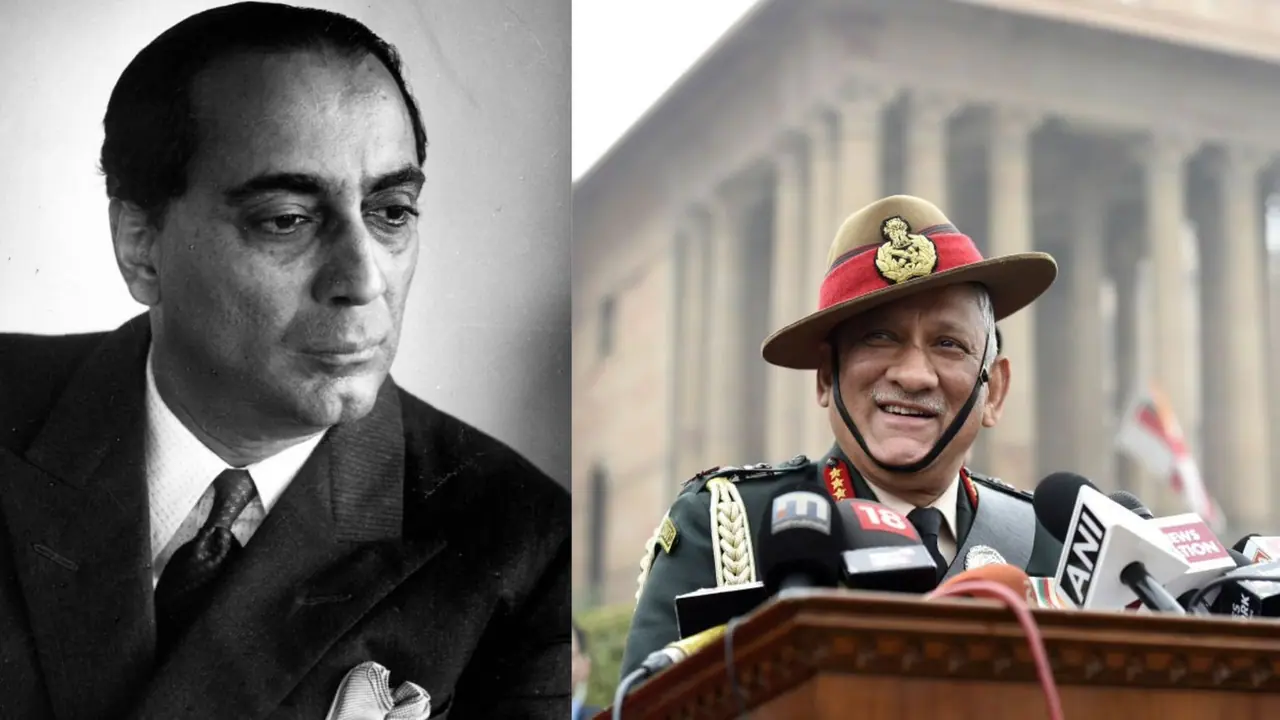 Homi Bhabha and Bipin Rawat