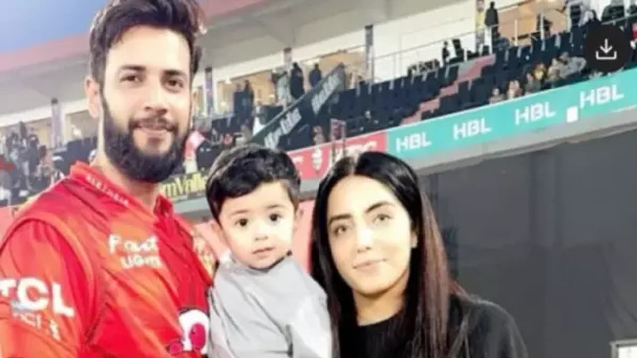 Pakistani Cricketer Imad Wasim with Ex Wife Pakistani Cricketer Imad Wasim with Ex Wife