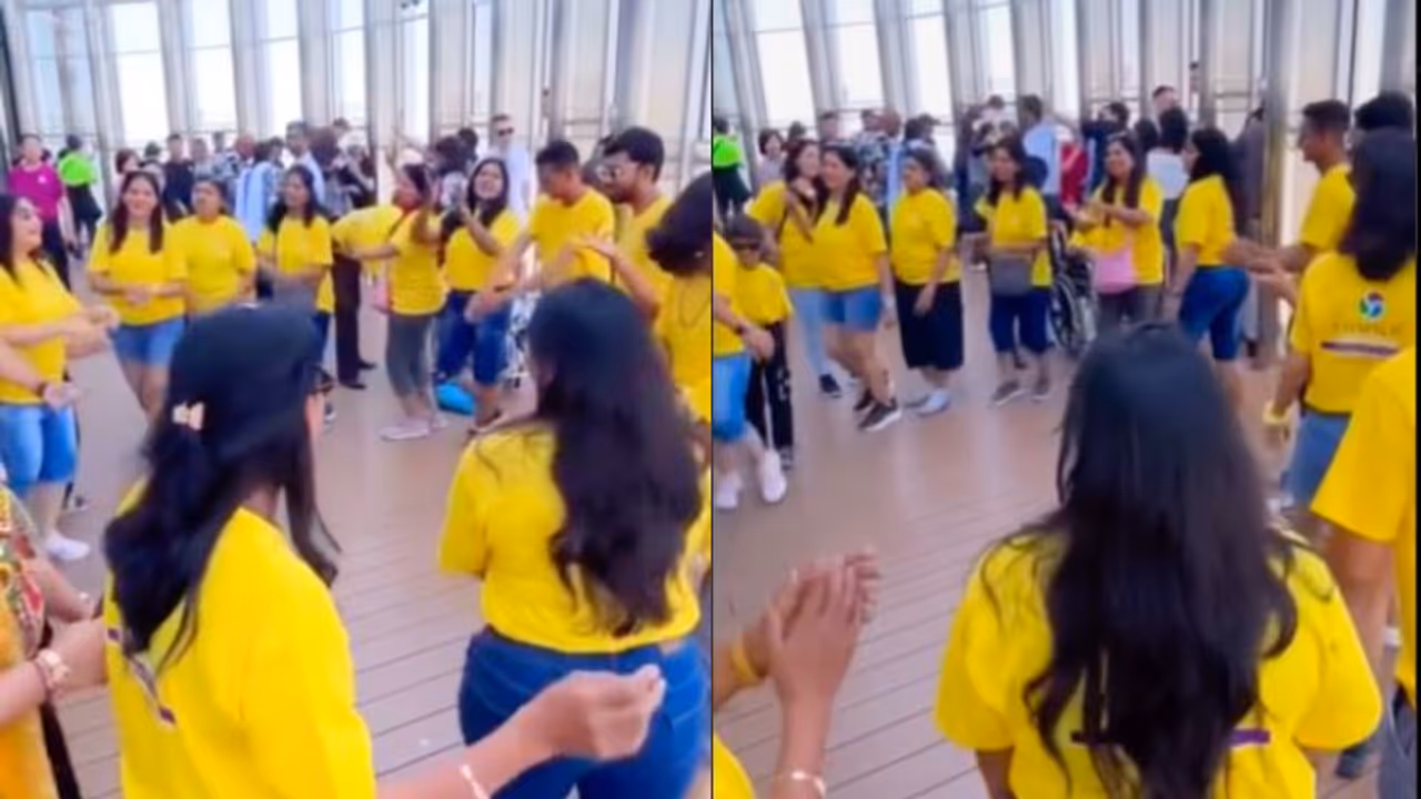 garba dance in burj khalifa garba dance in burj khalifa