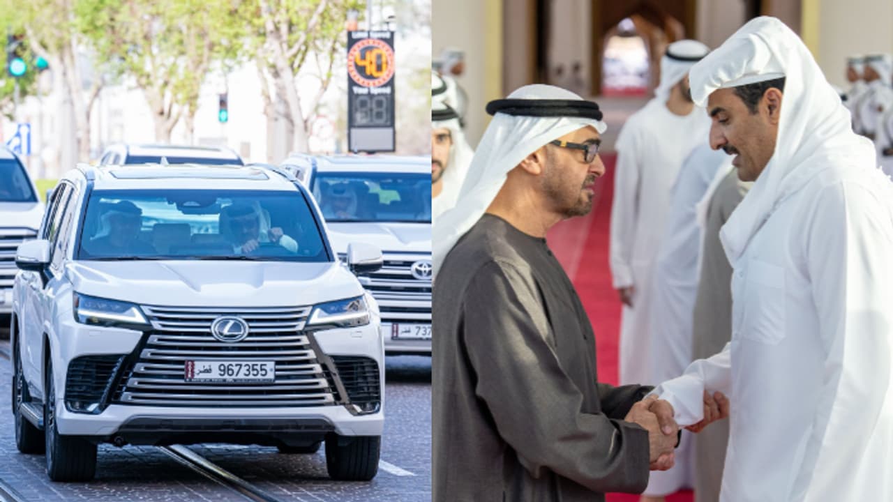  UAE President arrives in Qatar