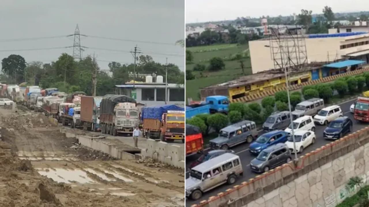 Indore Dewas highway traffic jam