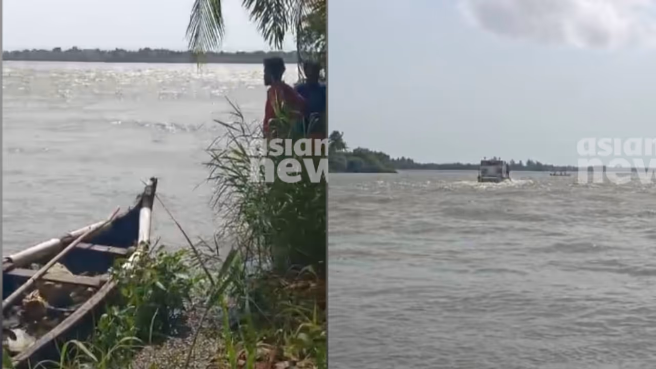 Boat capsizes in Kottayam Boat capsizes in Kottayam