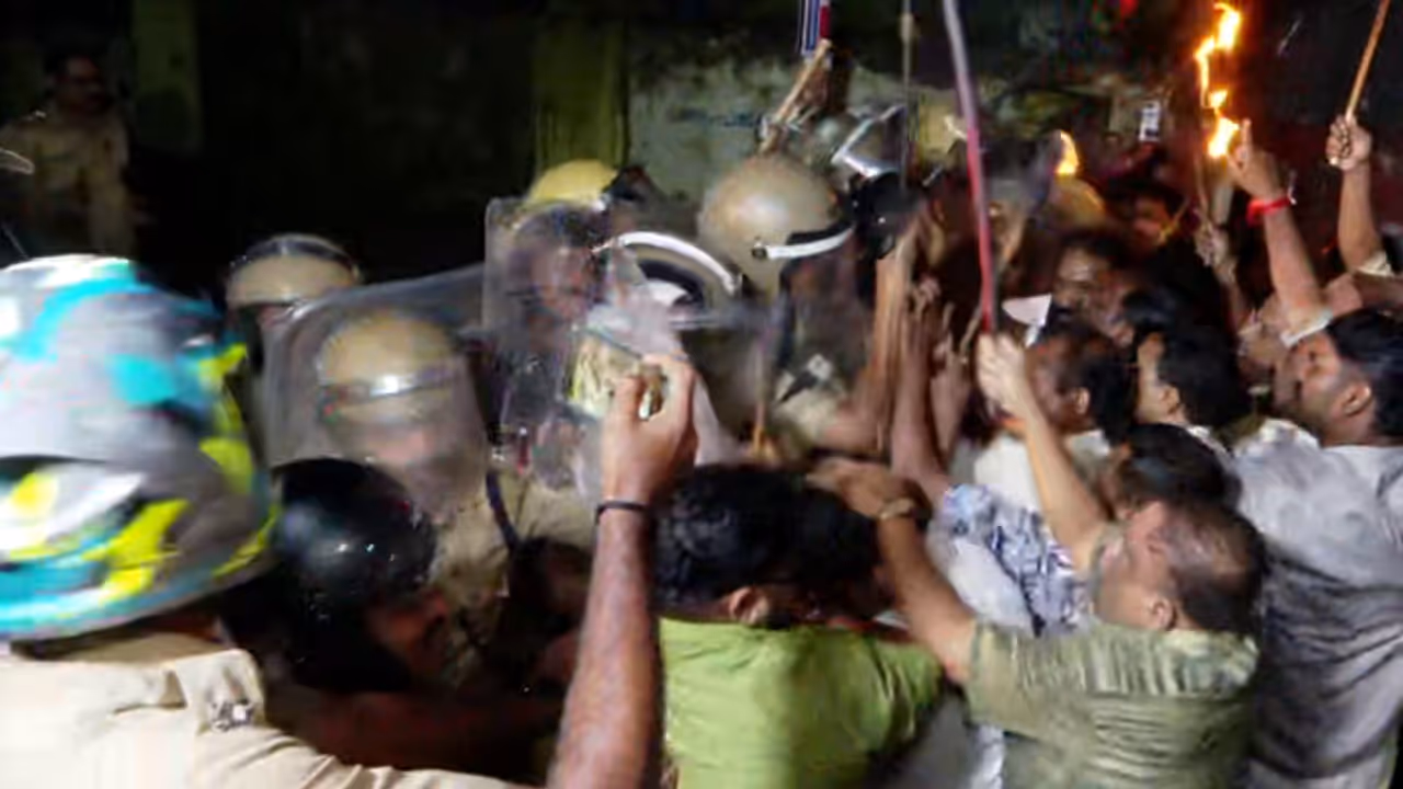  BJP march to CPM office