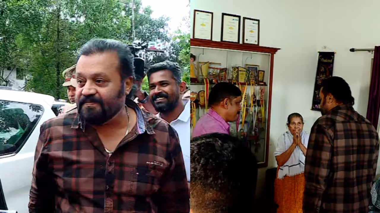  Suresh Gopi visits the house of Sister Preeti Mary