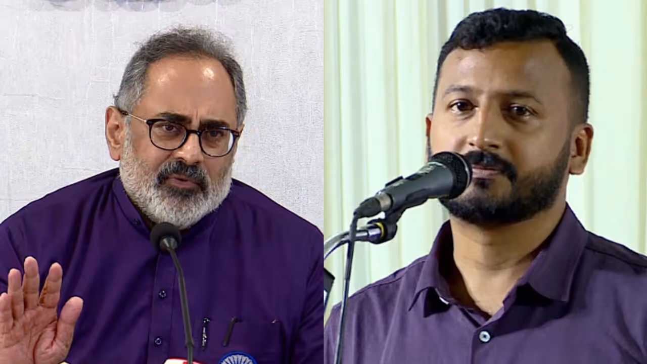 Rajiv Chandrasekhar demands Rahul maankoottathil resignation