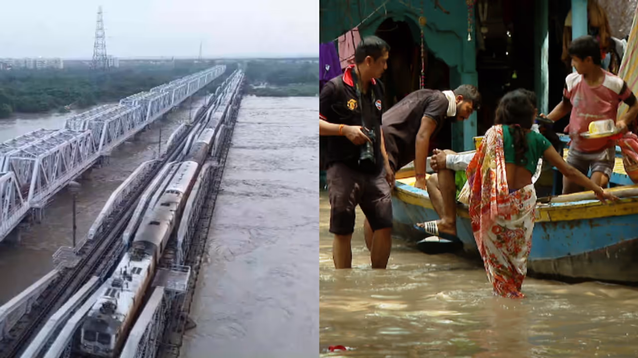 Flood warning in Yamuna River