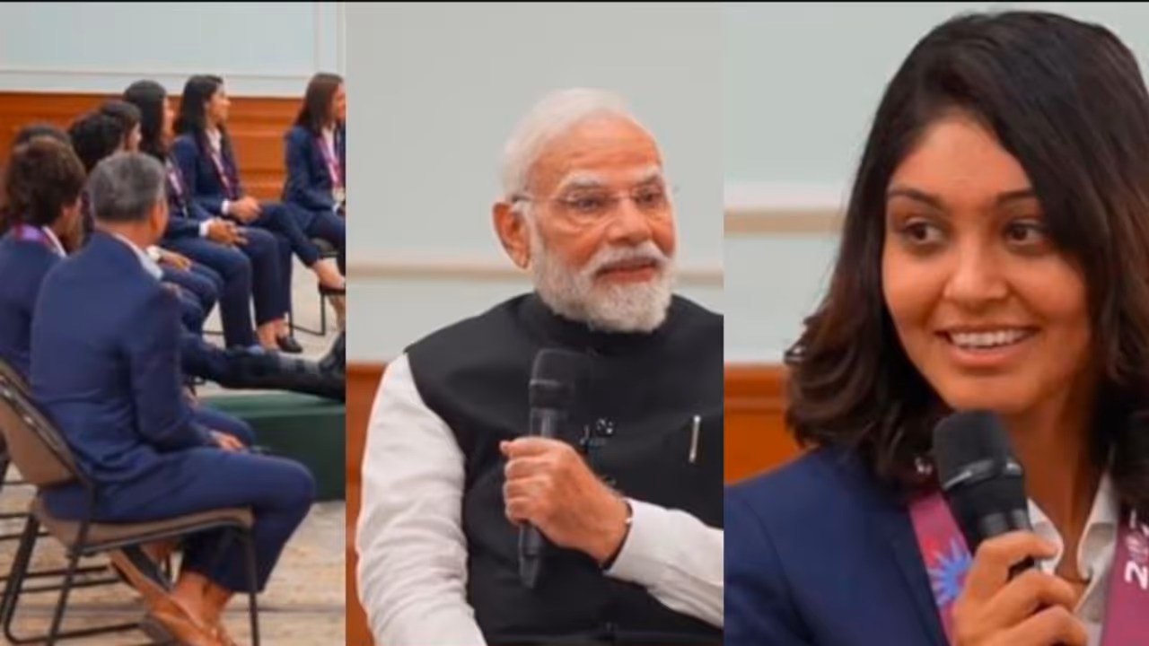 Harleen Deol interaction with PM modi