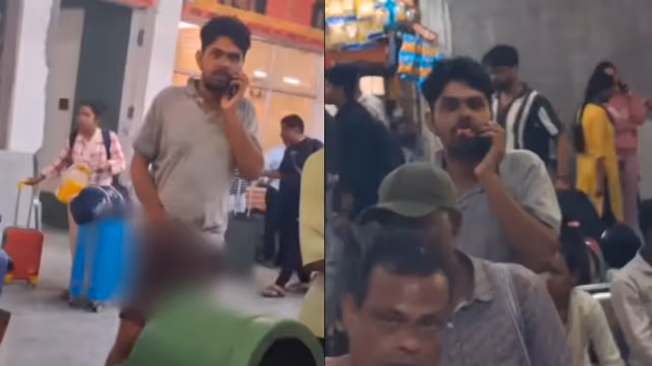 Assam Viral Video: Man Makes Obscene Gestures Toward Woman At Kamakhya Railway Station (WATCH) Assam Viral Video: Man Makes Obscene Gestures Toward Woman At Kamakhya Railway Station (WATCH)