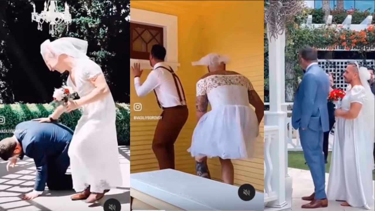 groom and his friends