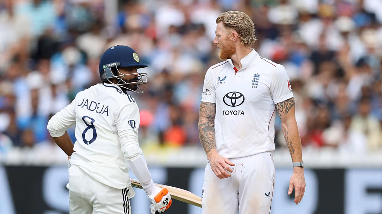 Ravindra Jadeja and Ben Stokes Ravindra Jadeja and Ben Stokes