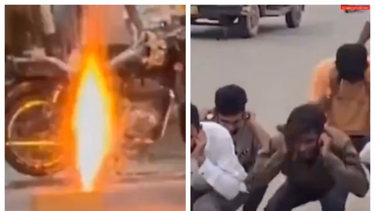 Youth celebrated birthday party by firecrackers