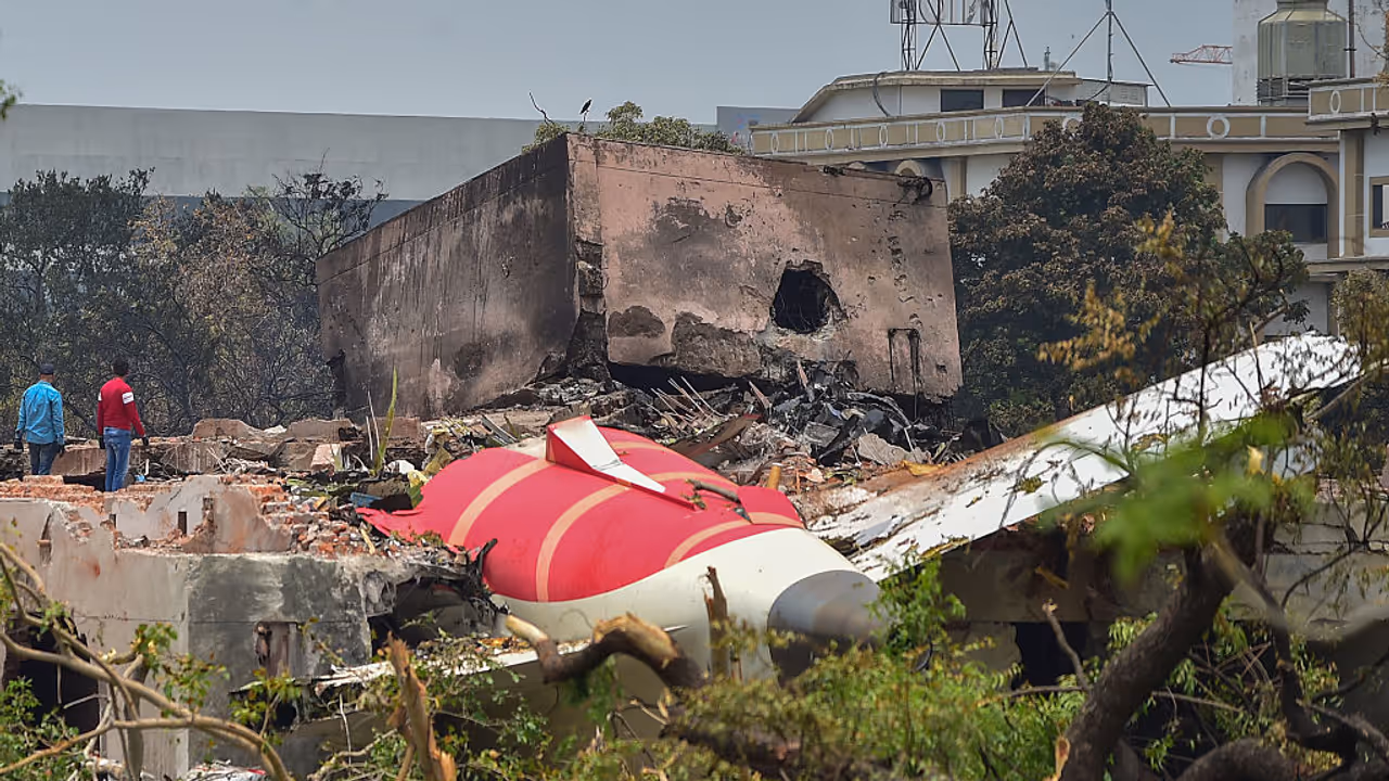 Debris of the Air India plane crash Debris of the Air India plane crash