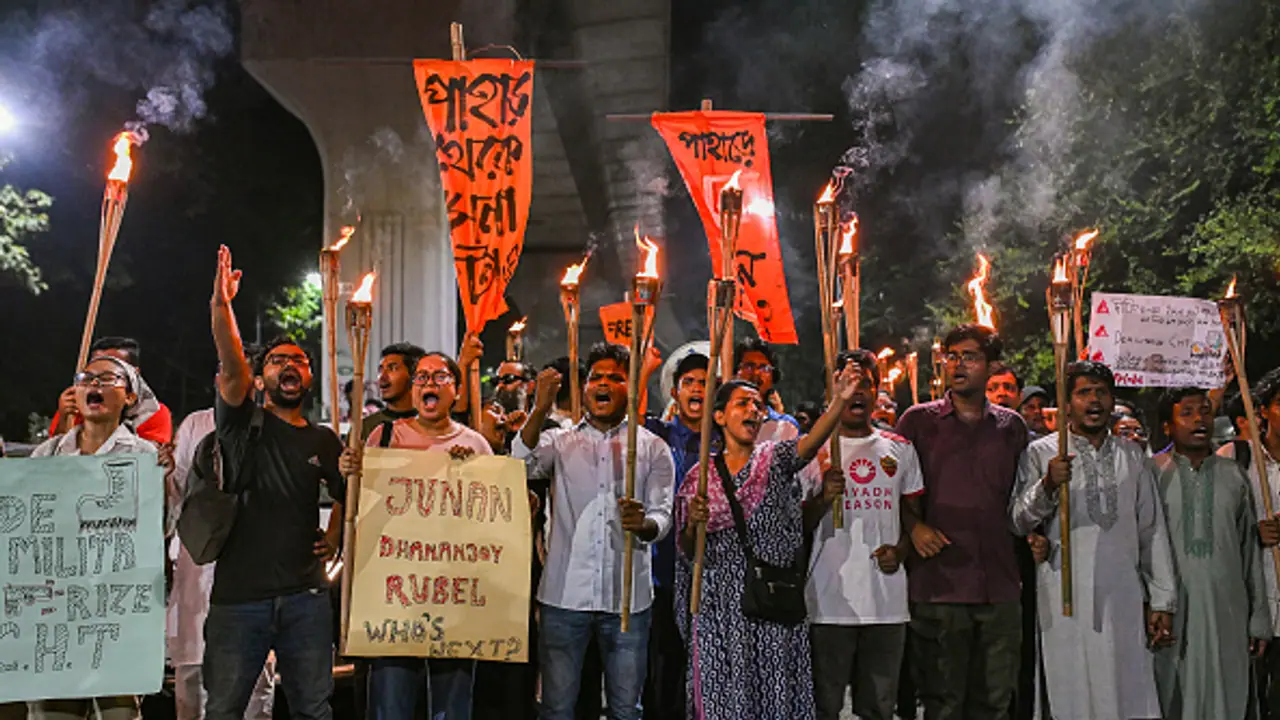 Unrest Bangladesh Attacks on Chakma and other ethnic groups protest in Chittagong bsm