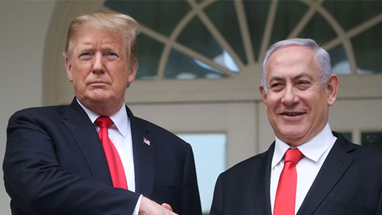 US President Donald Trump and Israeli Prime Minister Benjamin Netanyahu. (Photo/Reuters)