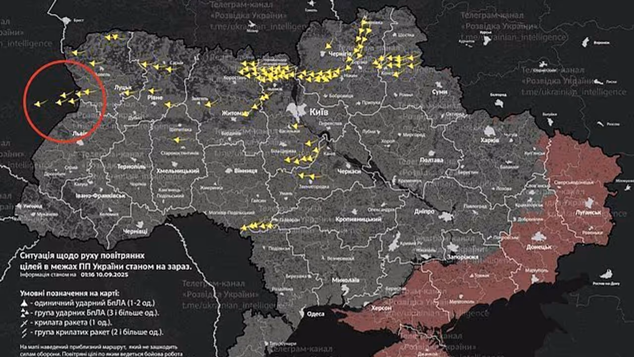 Poland shoots down Russian drones
