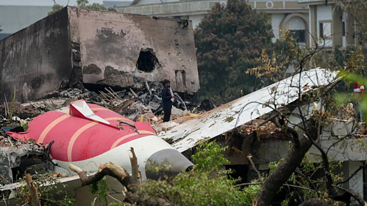 Air India crash site