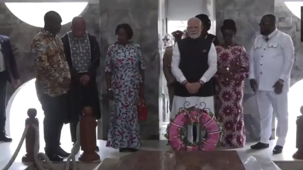 PM Modi pays homage to Kwame Nkrumah, Ghana's founding President