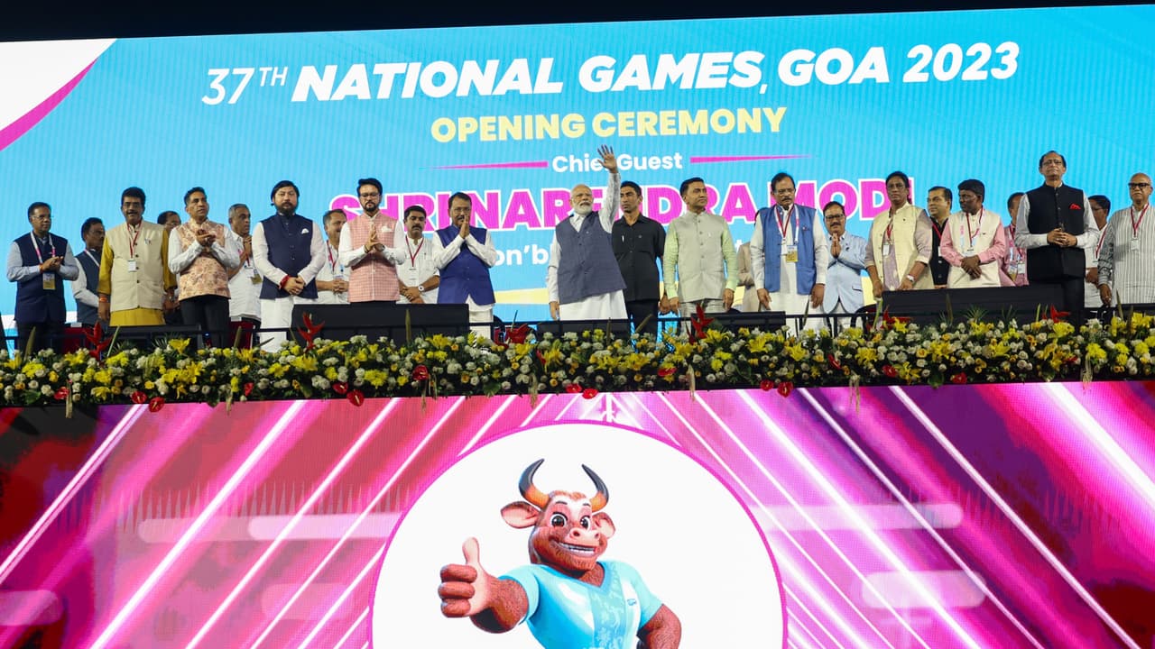 PM Modi inaugurated National Games Goa PM Modi inaugurated National Games Goa